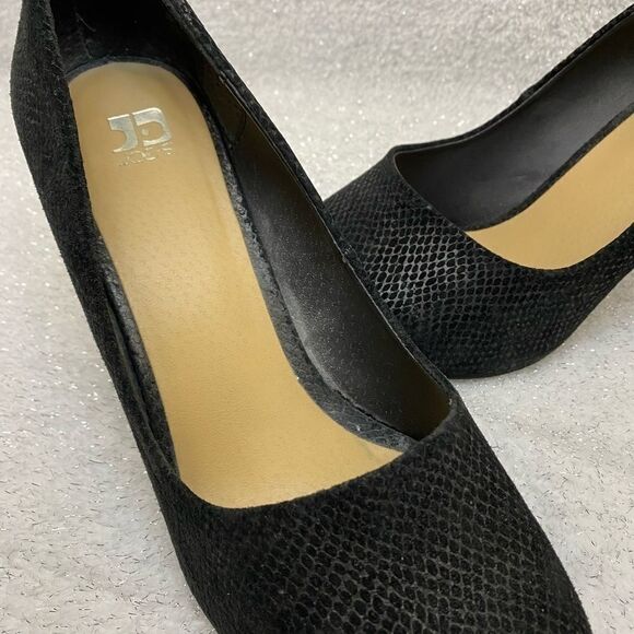 Joes 3.5” Suede Snake Embossed Heels A9 - Picture 2 of 7